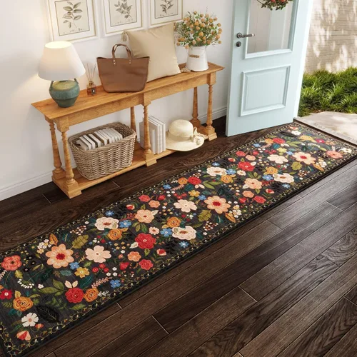 Miniatura 54 de Rugcomf Alfombra Pasillera para Pasillos Alfombra de Cocina Antideslizante 2'6'' x 8' Alfombras Pasilleras Lavables con Respaldo de Goma Alfombra