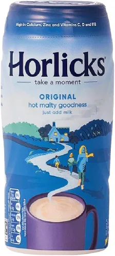 Horlicks Polvo de Leche de Malta 400 Gramos - Hecho en Inglaterra para Malta - Sabor Cremoso, a Malta - Libre de Colorantes Artificiales,