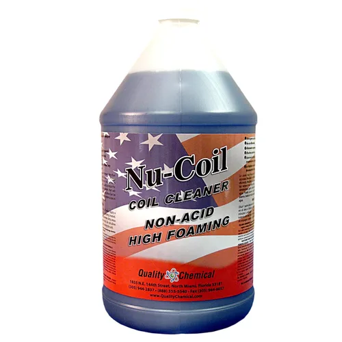 Quality Chemical Nu-Coil - Limpiador de bobina de condensador alcalino concentrado/de grado profesional para unidad de CA/limpiador de bobina de CA,