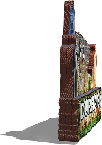 Miniatura 2 de Imán de madera de Durham de los Estados Unidos 3D para nevera, recuerdos coleccionables, decoraciones artesanales hechas a mano