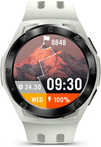 Miniatura 9 de Reloj inteligente Xe1, rastreador de actividad física ligero con pantalla táctil de 1.2 pulgadas, 110 modos deportivos, GPS, luz solar visible, 5