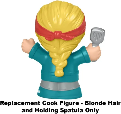 Miniatura 3 de Pieza de repuesto para Fisher-Price Little People Serve It Up Food Truck Playset - GTT73 ~ Figura de cocina de repuesto ~ Cabello rubio ~ Espátula