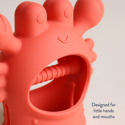 Miniatura 4 de Itzy Ritzy Bitzy Grip - Mordedor de silicona para bebés, juguete de dentición con agarre fácil de sostener, diseñado para bebés de 3 meses