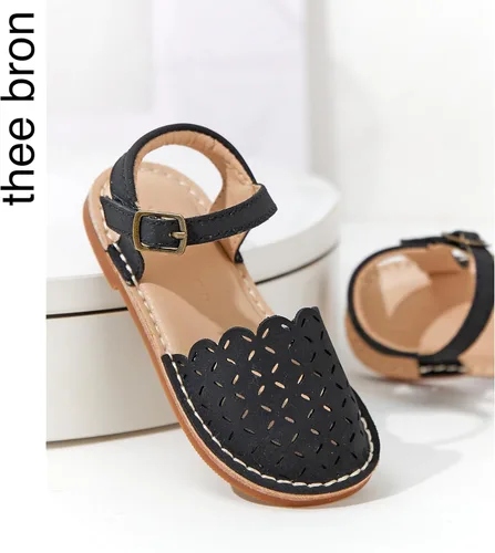Miniatura 98 de THEE BRON Sandalias cómodas para niñas, zapatos para niños, sandalias rellenas