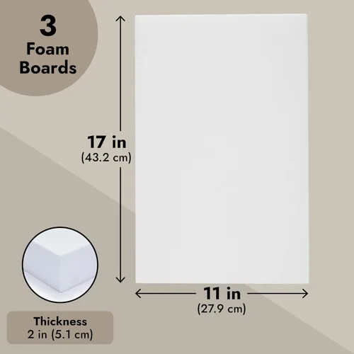 Miniatura 6 de Bloques de espuma rectangulares, espuma para esculpir fácil de tallar, rectángulos de base de diorama para pantallas de modelos, paquete