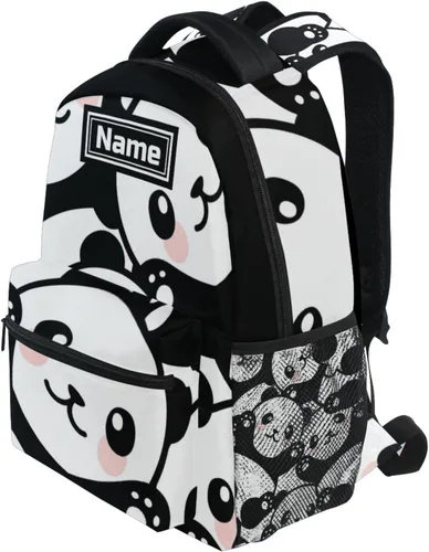 Miniatura 3 de ATTX Linda mochila con diseño de panda para niños y niñas, Negro -, Moderno