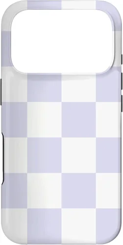 Miniatura 30 de Cute Pastel Lavender Off White Checker Pattern Design Case for iPhone 17