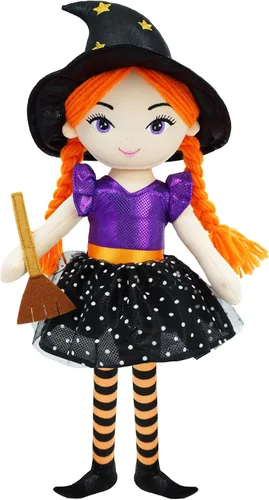 Miniatura 13 de June Garden Muñeca de hada del jardín encantado de 16 pulgadas Brielle - Muñeca de conejo de peluche rellena y suave para niña, regalo de Pascua