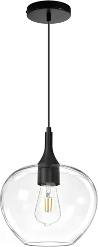 Miniatura 10 de Glass Pendant Lights Kitchen Island, 11'' Brass Gold Pendant Lighting Fixtures, Modern Hanging Ceiling Light with Striped Clear Glass Shade for