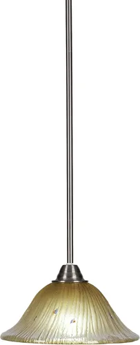 Miniatura 194 de Toltec Lighting Paramount - Mini colgante de 1 luz en acabado negro mate con cristal de arte perla de 7 pulgadas y estilo negro