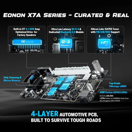 Miniatura 2 de Eonon Estéreo de coche de 9 pulgadas 4+64G para Ford F150 (2009-2014), Android 14 inalámbrico CarPlay y Android Auto, Bluetooth 5.4, pantalla táctil