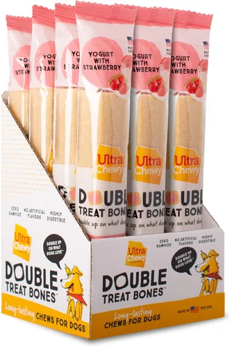 Miniatura 14 de Ultra Chewy Double Treat Bones Favorites, golosinas para perros, hechas en los Estados Unidos, golosinas saludables, fáciles de digerir, promueve