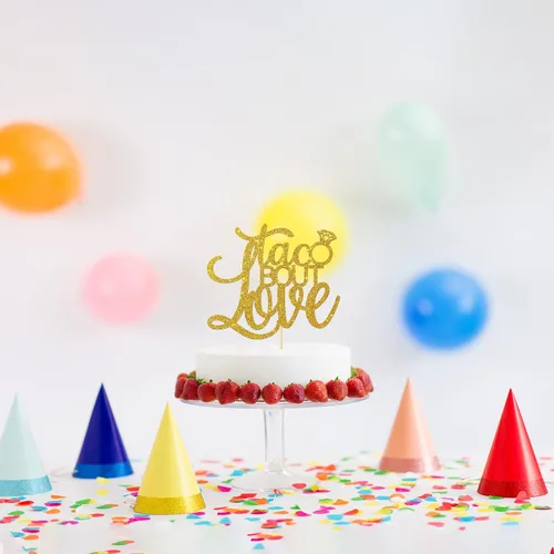 Miniatura 5 de Taco Bout Love Cake Topper estilo fiesta mexicana despedida de soltera fiesta temática de compromiso suministros de fiesta de despedida de soltera
