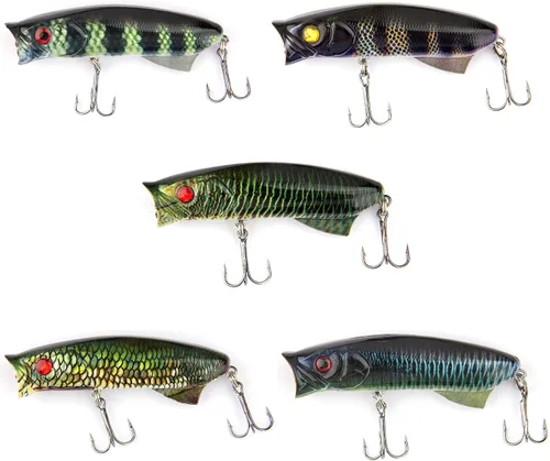 Miniatura 11 de Topwater - Señuelos para lápices de agua, señuelos duros flotantes para lubina, trucha, lucioperca, señuelos flotantes para lápices