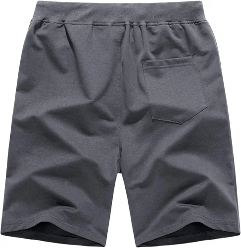 Miniatura 3 de CRYSULLY Pantalones cortos de algodón para hombre con bolsillos con cremallera