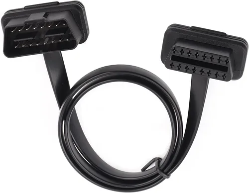 Miniatura 2 de Cable de extensión de 16 pines para automóvil, macho a hembra, adaptador de cable extensor de diagnóstico, OBD2 de 16 pines, ángulo