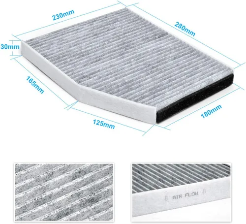 Miniatura 4 de KAFEEK Filtro de aire de cabina compatible con XC11577, BK21-18D543-AA, repuesto para Ford Transit 150/250/350/350/350HD 2015-2019, incluye carbón