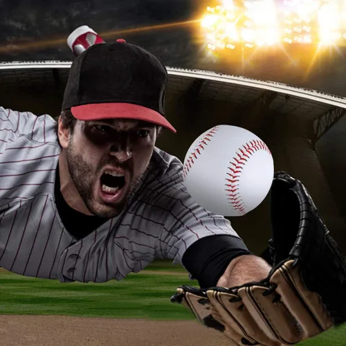 Miniatura 6 de Paquete de 12 pelotas de béisbol de entrenamiento de práctica para niños/jóvenes, pelotas de béisbol de 9 pulgadas para lanzar autógrafos de béisbol