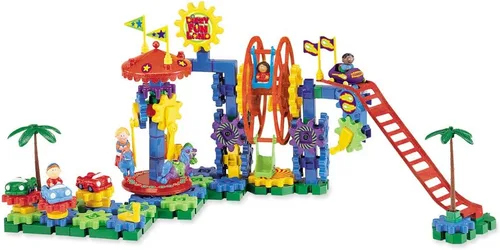 Miniatura 4 de Learning Resources Gears! Gears! Gears! Dizzy Fun Land, juego de juguetes de engranajes motorizados, engranajes para niños, ingeniería para niños
