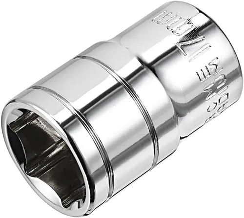 Miniatura 9 de uxcell 1/2-Inch Drive 0.433 in 6-Point Zócalo poco profundo, métrico, Cr-V