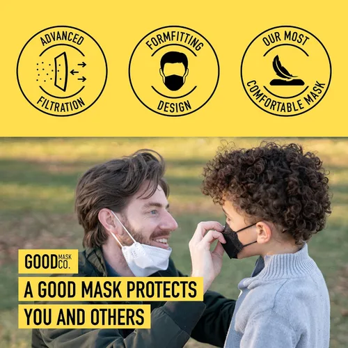 Miniatura 3 de Good Mask Co. Good Comfort KN95 Face Mask, Disposable KN95 Face Mask, Folding, Comfortable Face Masks, Bulk Face Masks