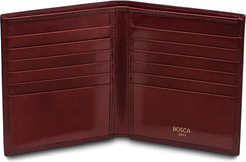 Miniatura 3 de Bosca Cartera de piel italiana para hombre 12 bolsillos