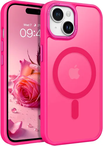Miniatura 24 de BENTOBEN Compatible con iPhone 15 Plus, Funda de teléfono magnética translúcida mate delgada a prueba de golpes [Compatible con MagSafe] Funda