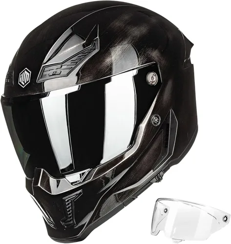 Miniatura 13 de ILM Cascos para Motocicleta para Adultos Hombres Mujeres Casco Integral DOT ECE con Visor Dual para Carreras en Calle con Pinlock Modelo MF509