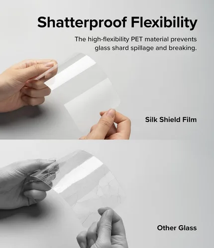 Miniatura 4 de Ringke Película protectora de seda [2 unidades] Compatible con Samsung Galaxy S23 Plus 5G, película protectora multicapa de calidad premium