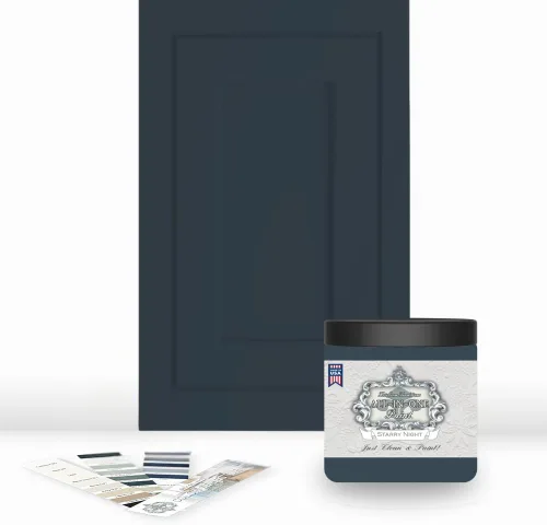 Miniatura 101 de Pintura TODO EN UNO, Abbey (gris cálido), Muestra de 8oz - Pintura duradera para gabinetes y muebles. Imprimación y capa superior incorporadas,