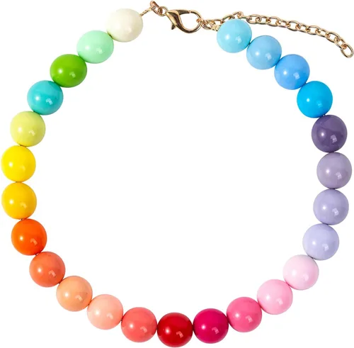 Collar de perlas con cuentas para perro, hecho a mano, collar de perro elegante con campana, joyería para perros pequeños y cachorros (14 + 2 sin