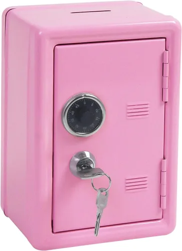Miniatura 7 de Alcancía segura para niños, caja fuerte de metal con llave, caja de ahorro de dinero para niños y niñas, los mejores bancos de regalo