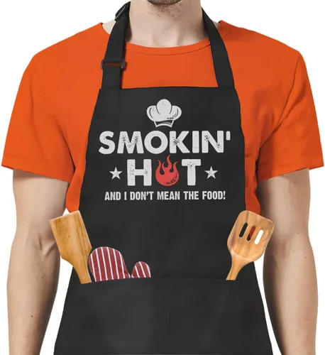Miniatura 30 de SANDJEST Funny Mens Aprons with Pockets for BBQ Grilling Cooking Grandpa Husband Apron for Birthday Christmas Father's Day funny 7