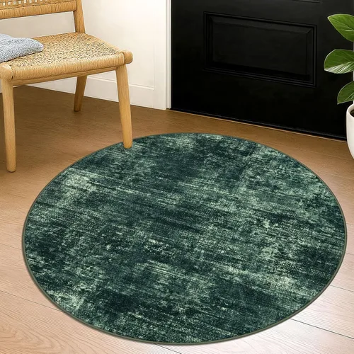 Miniatura 71 de IOHOUZE Alfombra pequeña abstracta de 2 x 3 pies, alfombra de entrada lavable para entrada interior, alfombras con respaldo de goma, alfombra gris