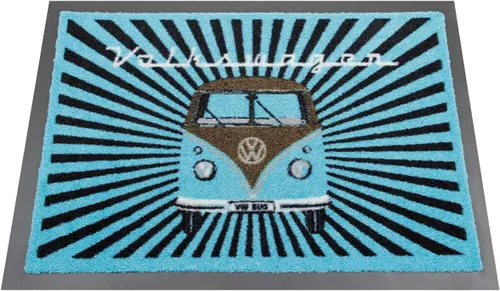 Miniatura 7 de BRISA VW Collection - Tapete para el pie de Volkswagen, atrapador de suciedad para zapatos con escarabajo, T1, T2, T3 Bus, motivo GTI