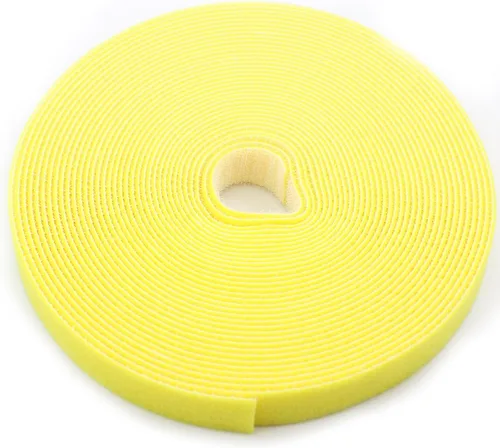 Miniatura 9 de Cinta de sujeción reutilizable para cables, rollo de gancho de doble cara de 3/4 pulgadas (5 yardas, versión mejorada negra)