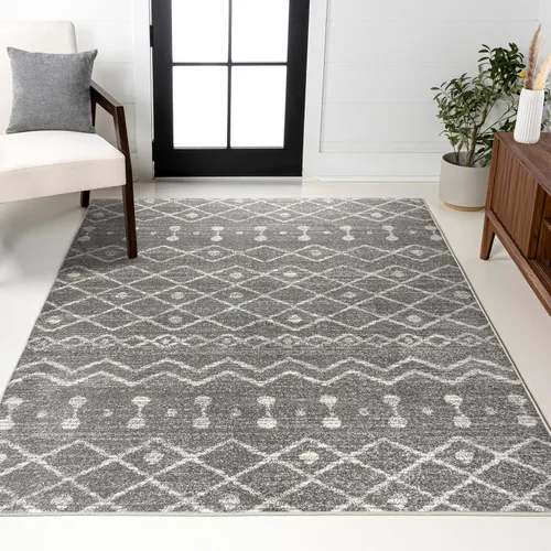 Miniatura 12 de JONATHAN Y Aksil - Alfombra marroquí Beni Souk negro/crema, 2 x 8 pies, bohemio, escandinavo, fácil limpieza para sala de estar, dormitorio, cocina