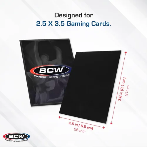 Miniatura 3 de BCW Deck Guard - Fundas dobles mate para tarjetas, caja de 500 unidades (10 paquetes de 50 fundas), sin ácidos, sin PVC, se adapta a tarjetas
