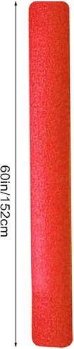 Miniatura 2 de Fideos flotantes de espuma para piscina de 60 pulgadas, fideos de piscina de espuma hueca, fideos gruesos para flotar en la piscina de natación, Rojo