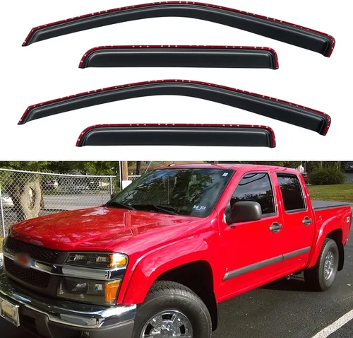 Miniatura 25 de Visores para ventanas y protectores contra la lluvia para Ford F150 de cabina estándar 1980-1996, Deflectores de viento y protectores para ventanas