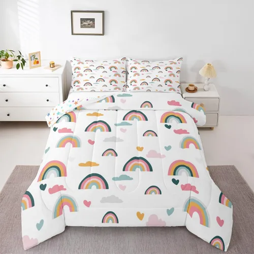 Miniatura 17 de Erosebridal - Juego de edredón con bandera estadounidense, juego de edredón de plumón tamaño individual para niños y adolescentes, juego de edredón