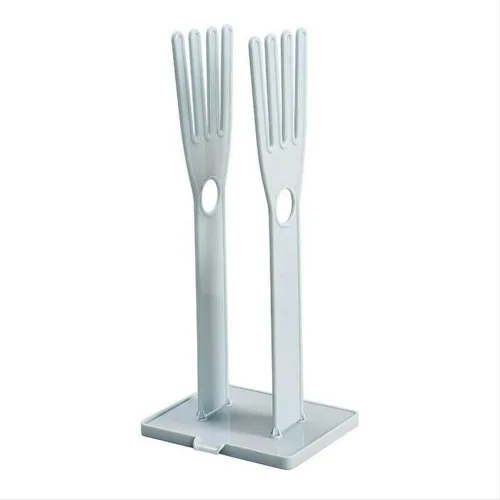 ausuky Estante de secado Soporte para guantes de cocina, soporte de goma Glover Secador Toallero (azul)