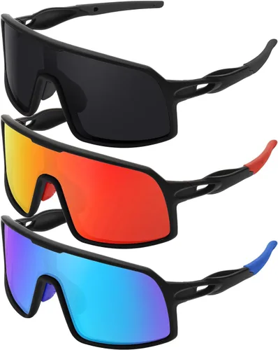 SEKKAF Gafas de sol deportivas polarizadas para hombres y mujeres, gafas de ciclismo con protección UV, para bicicleta de montaña, correr, pesca