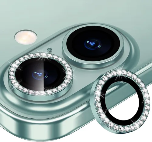 Miniatura 32 de Protector de Lente de Cámara Bling para iPhone 17 Pro / 17 Pro Max, Anillo de Metal con Diamante Individual con Dureza 9H, Protector de Pantalla