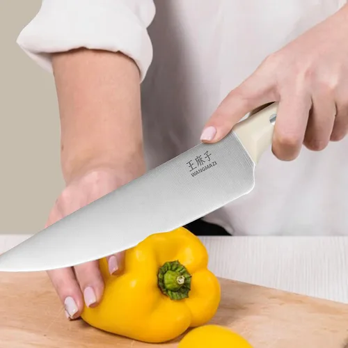 Miniatura 6 de WANGMAZI Juego de 15 cuchillos de acero inoxidable japonés de alto carbono, juego de cuchillos afilados para cocina, apto para lavavajillas, caja