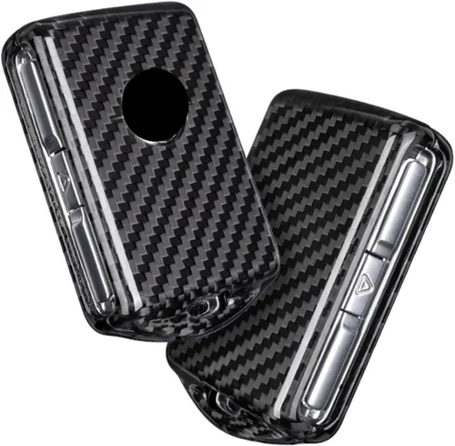Miniatura 3 de Funda para llavero de fibra de carbono genuina para Volvo C30 S60 S80 S90 S901 V70 V90 Cross V90CC XC40 XC60 XC70 XC90 Smart Car Remote Key Fob Case