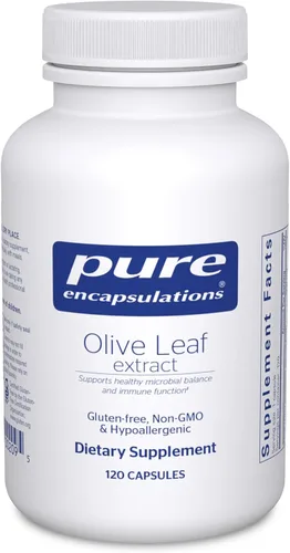 Pure Encapsulations Extracto de hoja de olivo | Suplemento hipoalergénico que apoya el sistema inmunológico y el ambiente intestinal saludable | 120