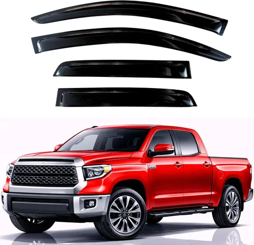 Miniatura 323 de KPY Visor de ventana compatible con Hyundai Tucson 2021-2025, 4 piezas de deflector de ventilación para ventana lateral, estilo Mugen, protector