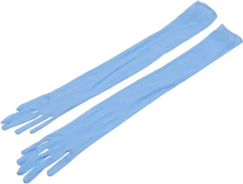 Miniatura 6 de Alvivi Guantes largos de malla transparente para mujer, longitud del codo, dedos completos, medias y manoplas para club