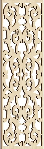 Miniatura 64 de Meadville Paneles decorativos de pared de madera con calado, 9 3/8 pulgadas de ancho x 24 3/8 pulgadas de alto x 1/4 de alto, aliso